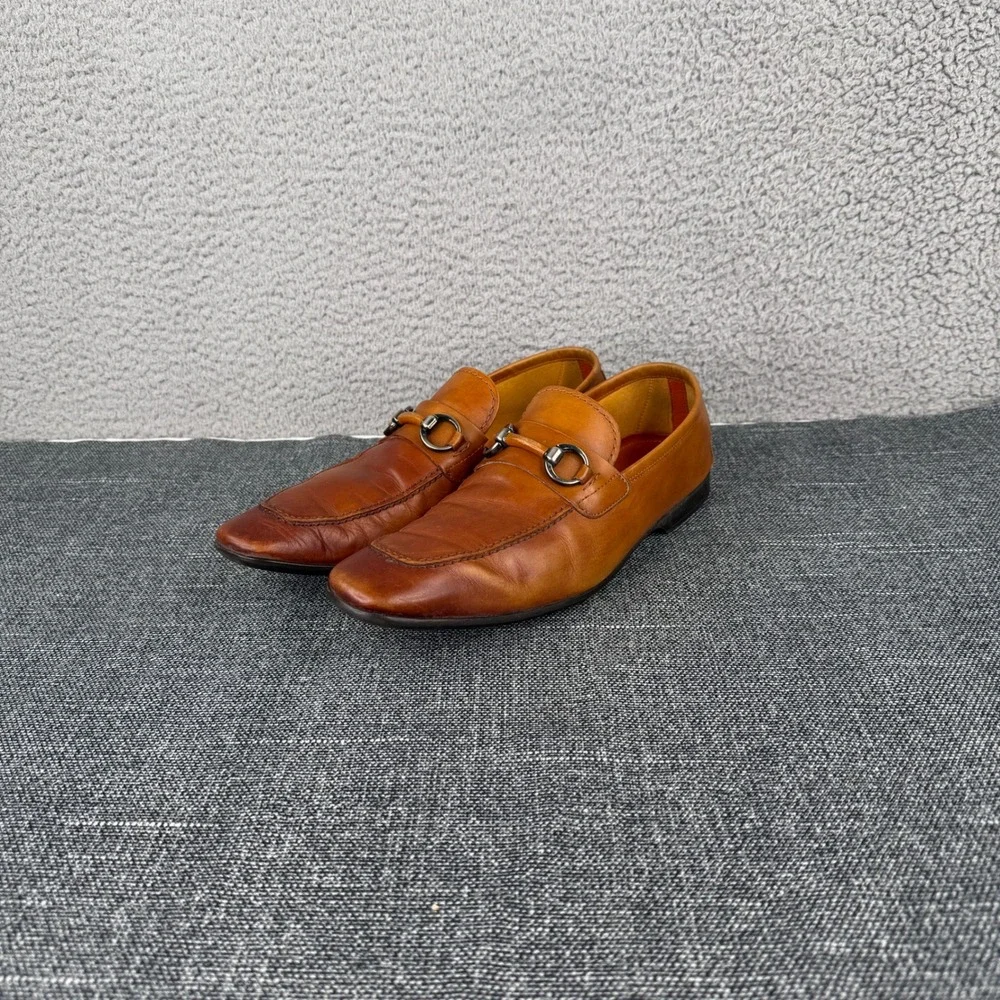Magnanni Mens Tan Leather Horsebit Loafer Dress‎ Shoes EU 41 US 8.5 Portugal